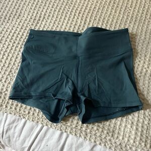 Nobull Teal Mid-Rise Shorts